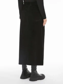 Velvet 5-pocket skirt