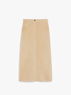 Velvet 5-pocket skirt