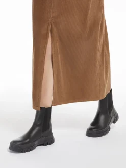 Velvet 5-pocket skirt