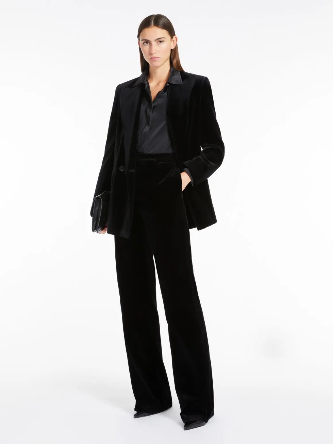 Velvet tuxedo blazer