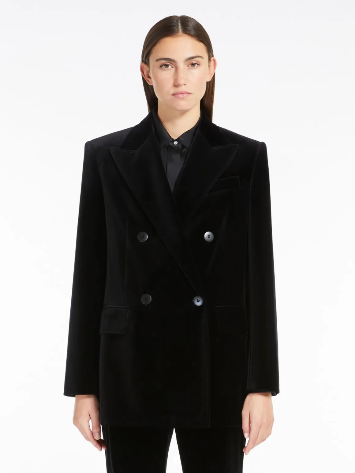 Velvet tuxedo blazer