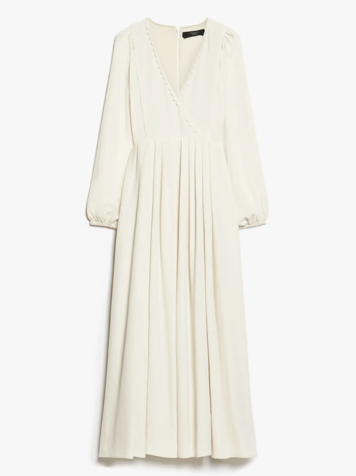 Viscose and wool canvas dress