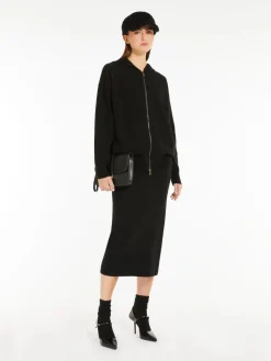 Viscose and wool yarn sweatshirt