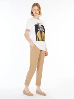 Viscose jersey trousers