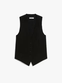 Viscose jersey waistcoat