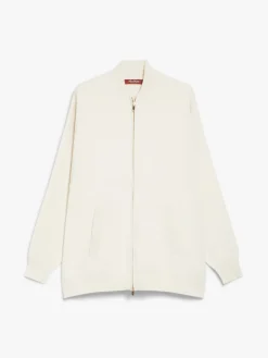 Viscose knit bomber jacket