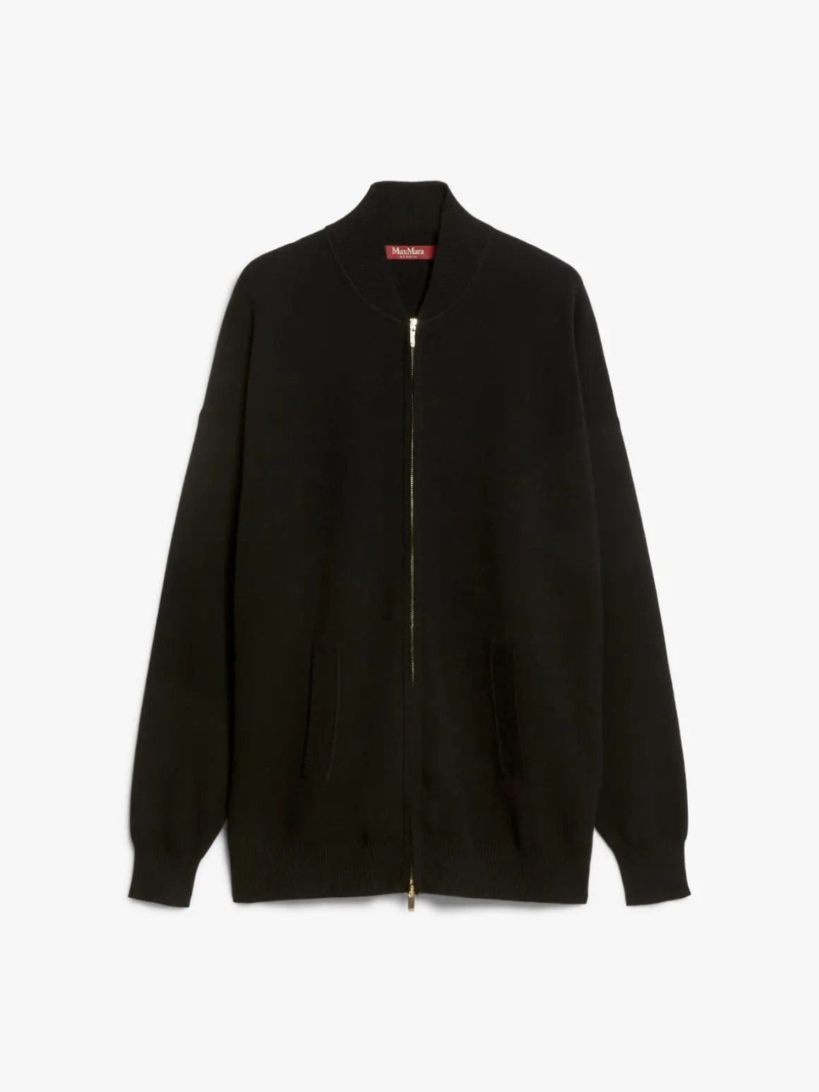Viscose knit bomber jacket
