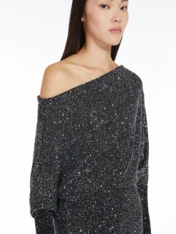 Viscose-yarn sequin dress