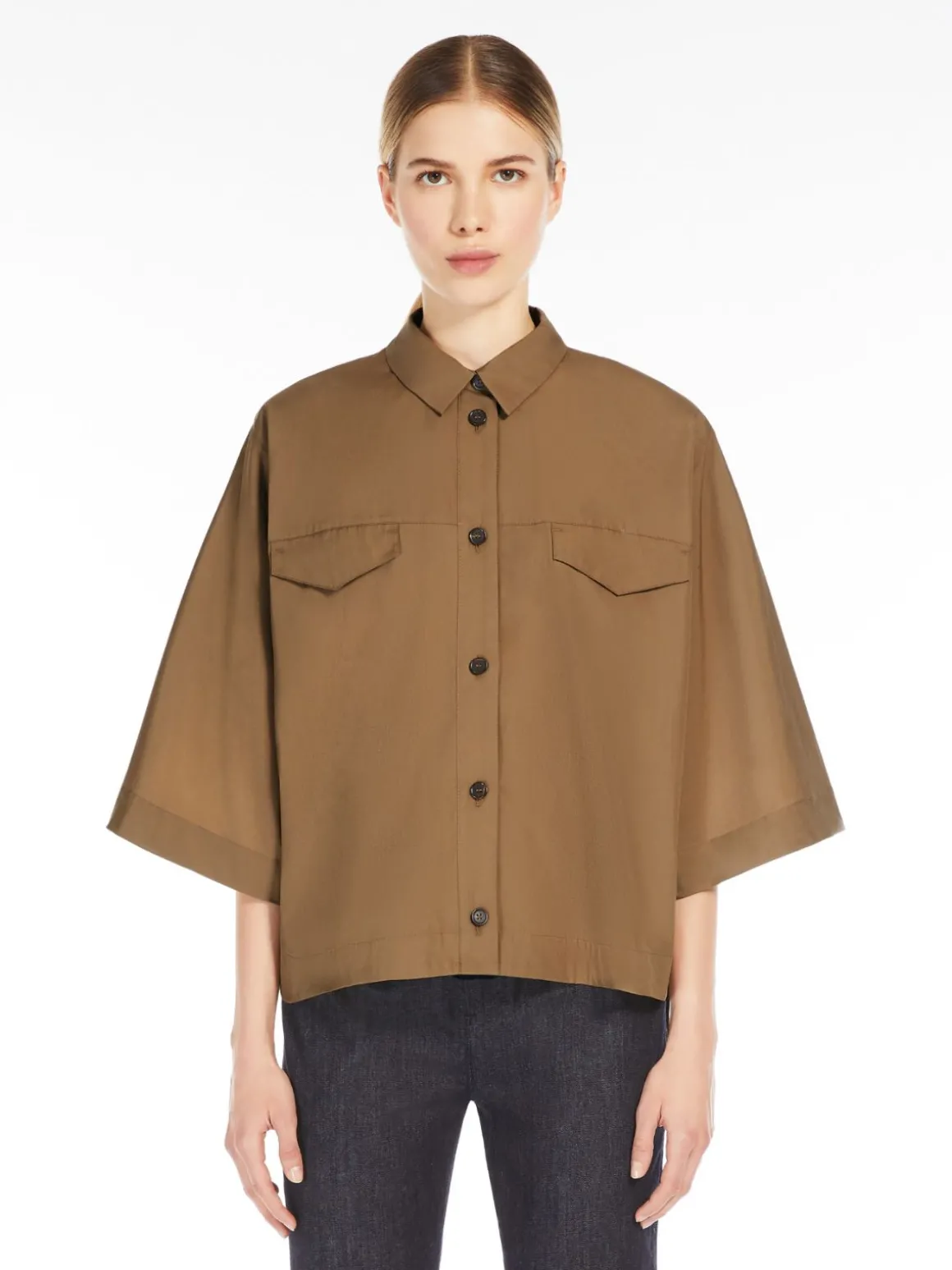 Washed cotton shirt