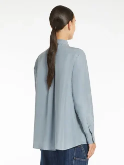 Washed silk shirt