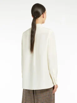 Washed silk shirt
