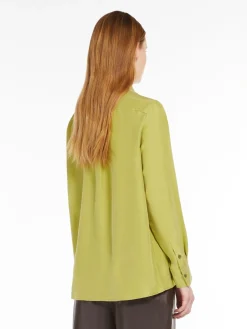 Washed silk shirt