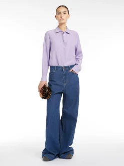 Washed silk shirt