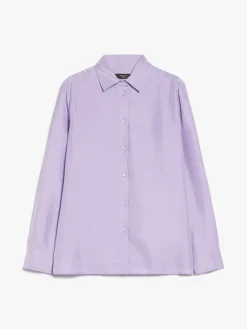 Washed silk shirt