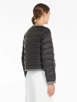 Water-repellent canvas crew-neck jacket