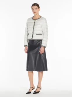 Water-repellent canvas crew-neck jacket