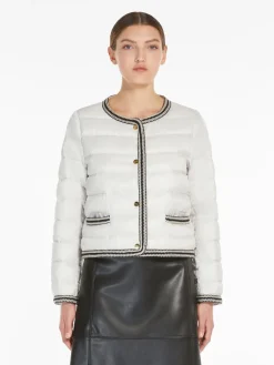 Water-repellent canvas crew-neck jacket