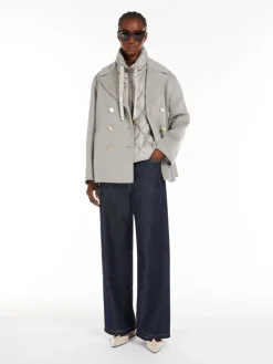 Water-repellent canvas padded gilet