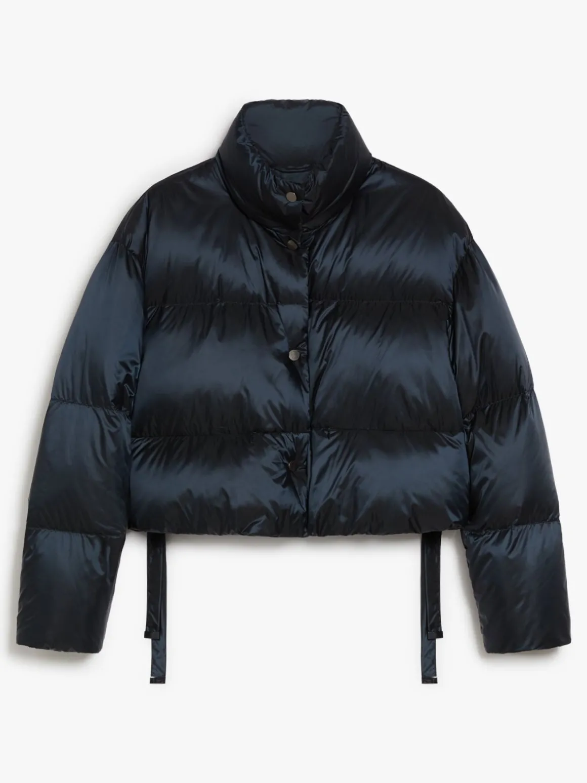 Water-repellent cropped down jacket
