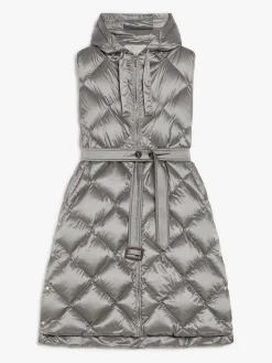 Water-repellent midi gilet
