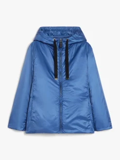 Water-repellent technical canvas travel sweatshirt