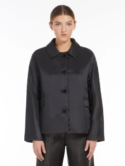 Water-repellent technical canvas jacket