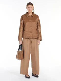 Water-repellent technical canvas jacket