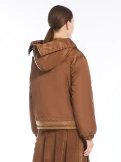 Water-repellent twill parka