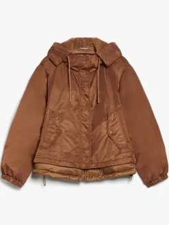 Water-repellent twill parka