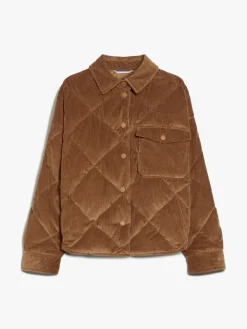 Water-repellent velvet padded jacket