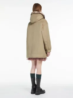 Water-resistant cotton parka