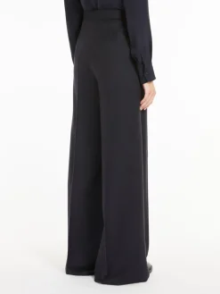 Wide camel trousers