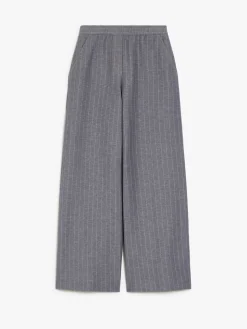 Wide jersey trousers