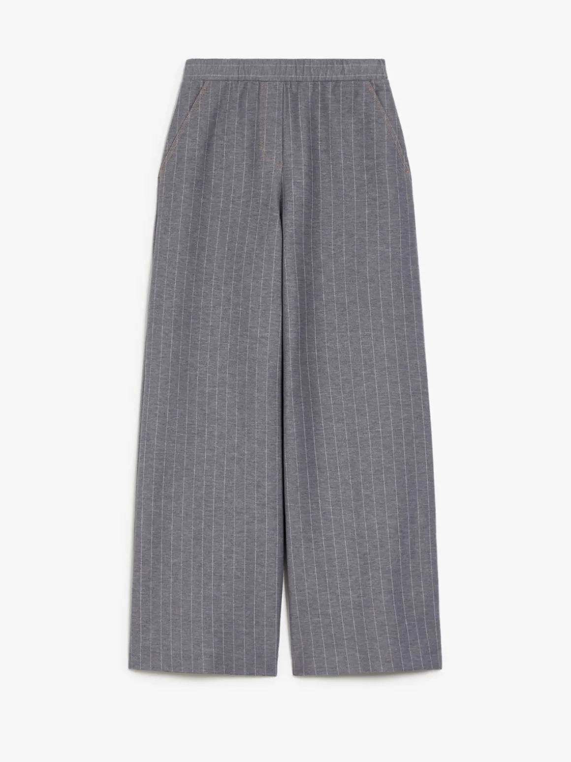 Wide jersey trousers
