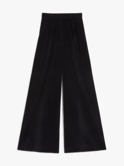 Wide-leg corduroy trousers