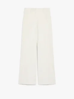 Wide-leg velvet trousers