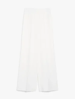 Wide-leg wool trousers