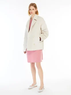 Wool and alpaca pea coat