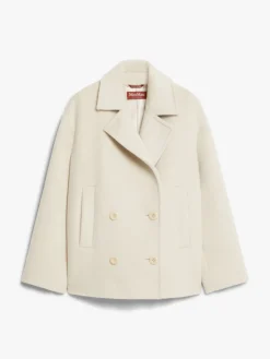 Wool and alpaca pea coat