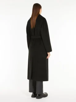 Wool and alpaca robe coat