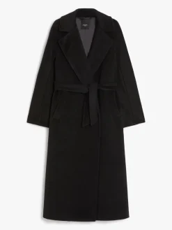 Wool and alpaca robe coat