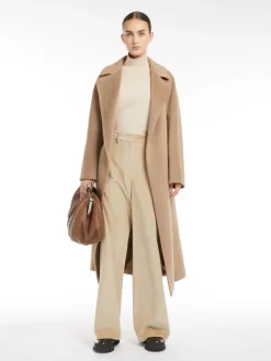 Wool and alpaca robe coat