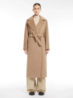 Wool and alpaca robe coat