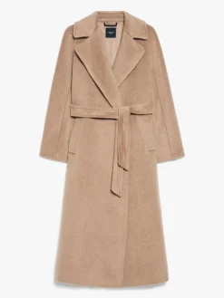 Wool and alpaca robe coat