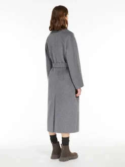Wool and alpaca robe coat