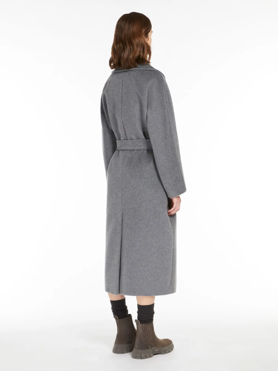 Wool and alpaca robe coat