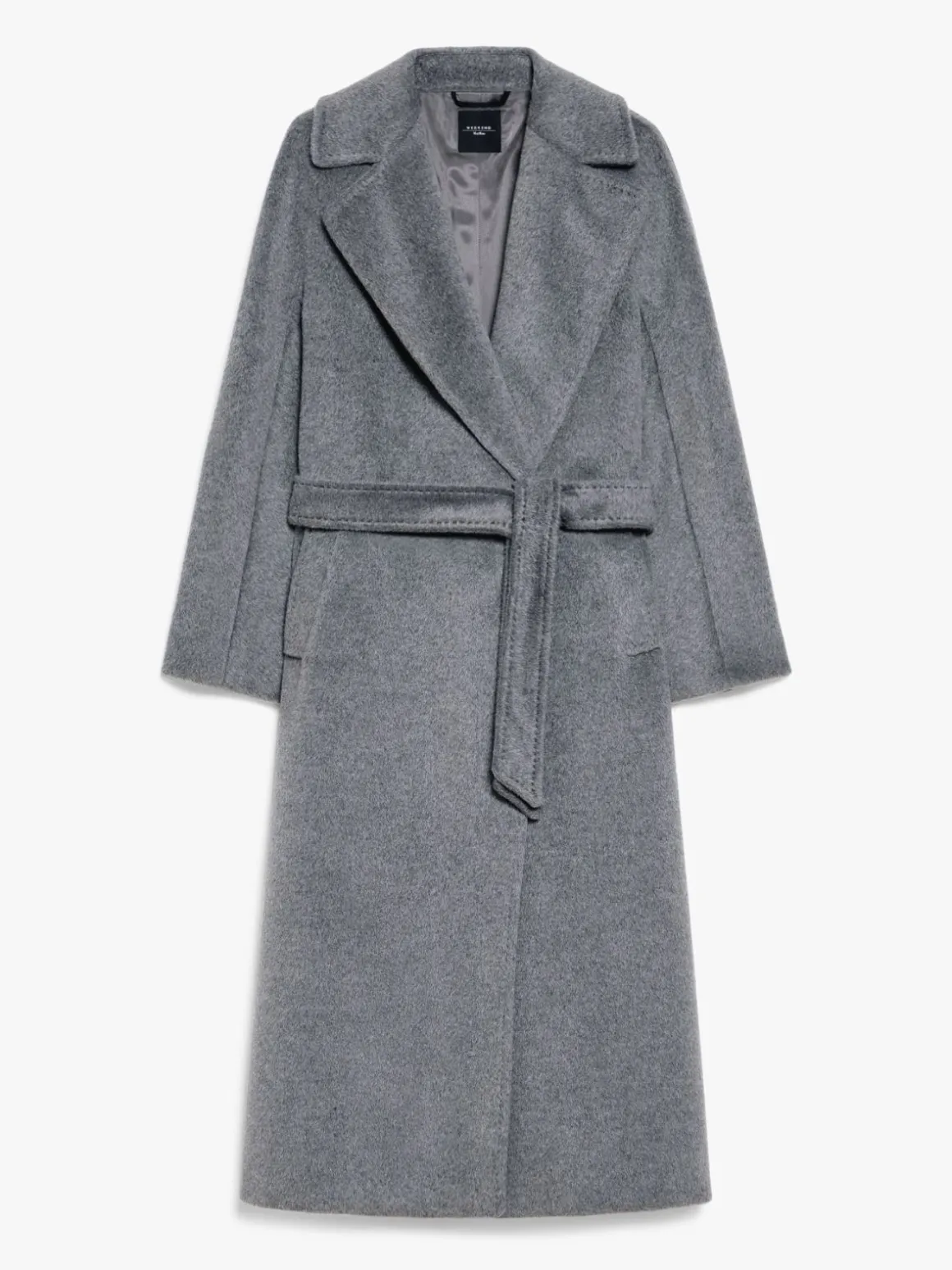 Wool and alpaca robe coat
