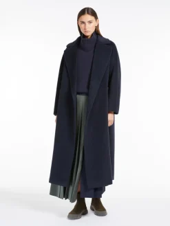 Wool and alpaca robe coat