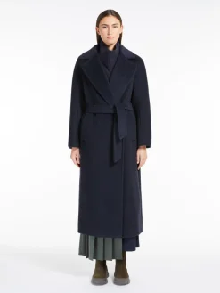 Wool and alpaca robe coat