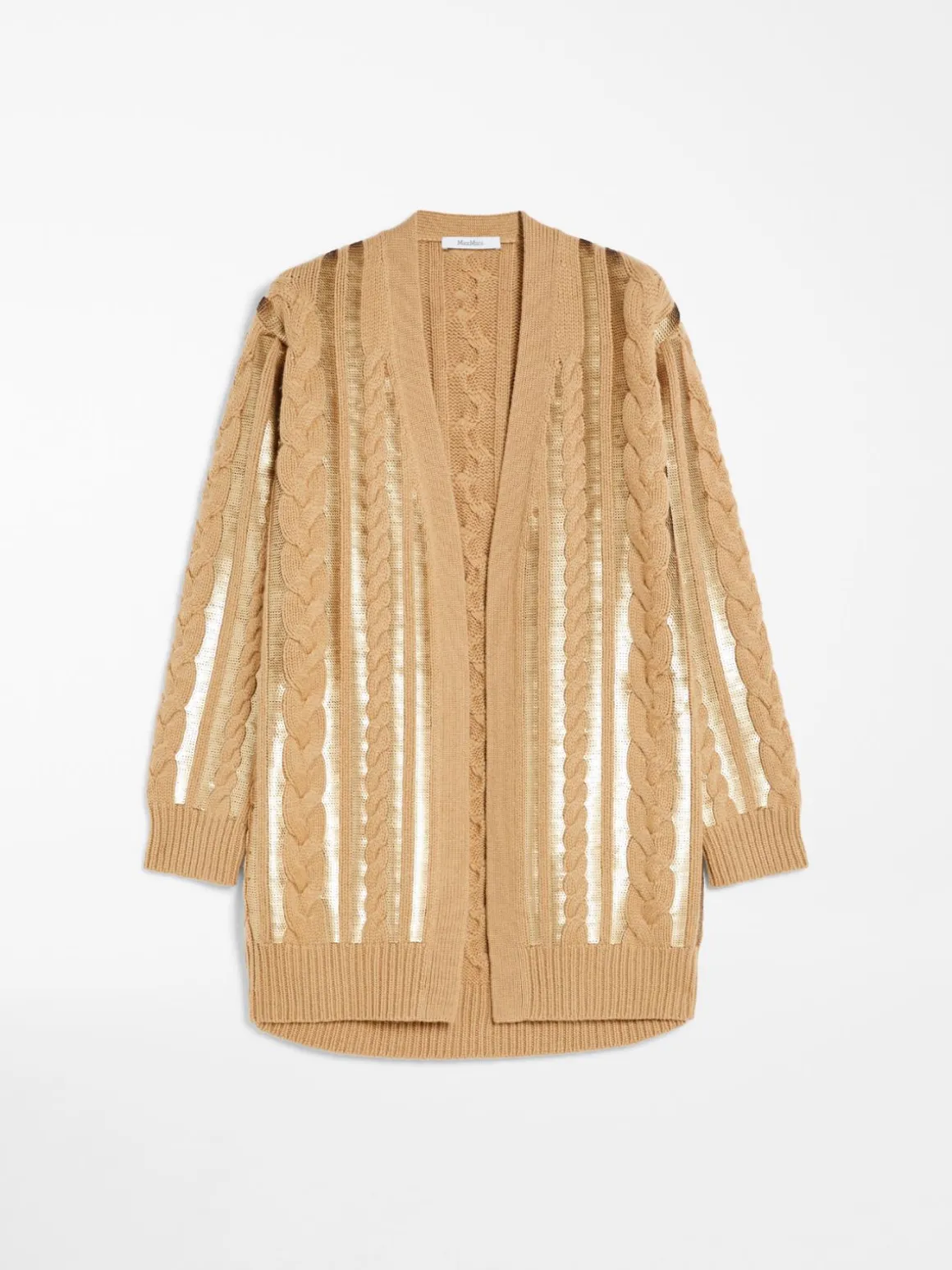 Wool and cashmere cardigan with sequins